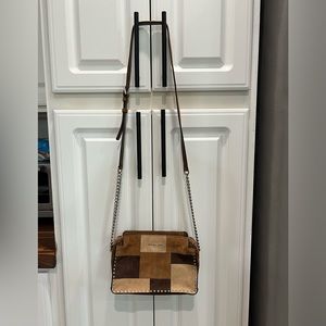 Michael Kors Suede Patchwork Crossbody Purse
